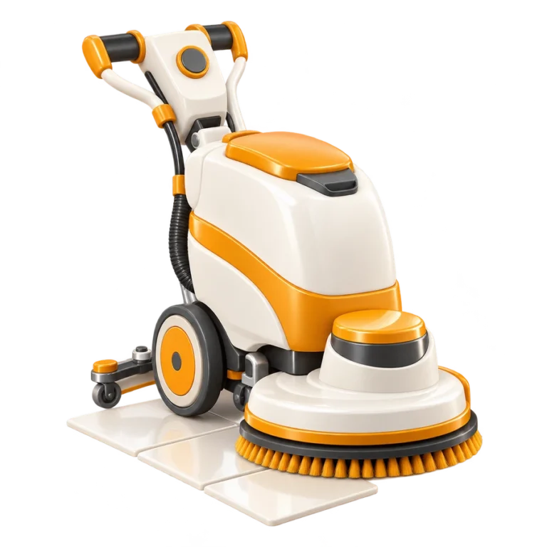 Soft-3D-Grafik: Grundreinigung, Kraftvoll sauber