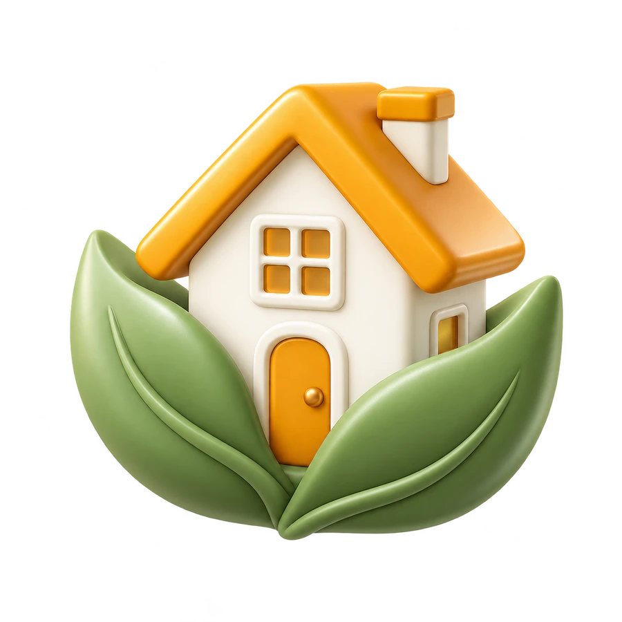 Soft-3D-Grafik: Natur & Gebäudepflege, Haus & Natur